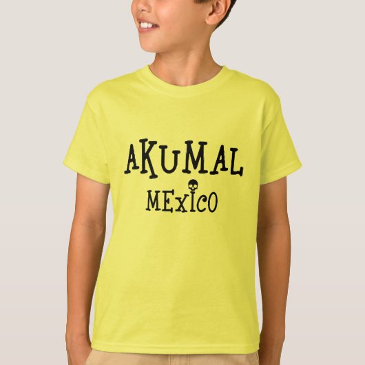 Akumal Mexico Design - Kinderen Basic T-Shirt (Voorkant)