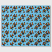 Akumal Mexico Design - Matte Wrapping Paper Cadeaupapier (Vlak)