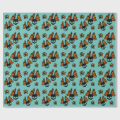 Akumal Mexico Design - Matte Wrapping Paper Cadeaupapier (Vlak)