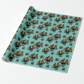 Akumal Mexico Design - Matte Wrapping Paper Cadeaupapier (Uitgerold)