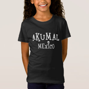 Akumal Mexico Design - Meisjes fijne jersey T-shir T-shirt