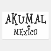 Akumal Mexico Design - Rechthoekschakelaars Rechthoekige Sticker (Voorkant)