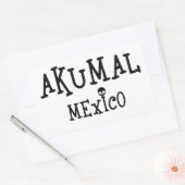 Akumal Mexico Design - Rechthoekschakelaars Rechthoekige Sticker (Envelop)