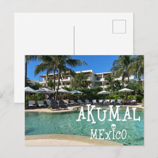 Akumal Mexico Design - Standaard Briefkaart (Voorkant / Achterkant)