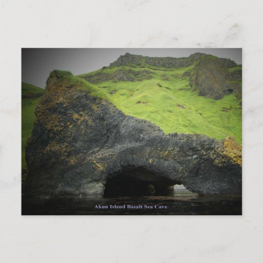 Akun Island Basalt Zee Grot Briefkaart (Voorkant)