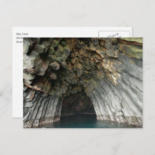 Akun Island Columnar Basalt Cave, Aleutian Islands Briefkaart