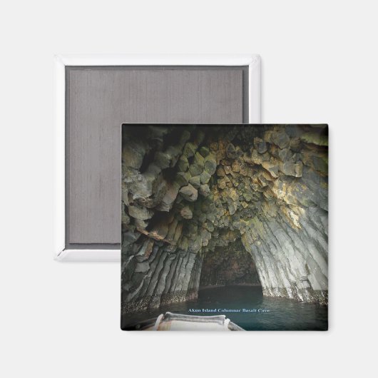 Akun Island Columnar Basalt Cave Magneet (Voorkant / Achterkant)