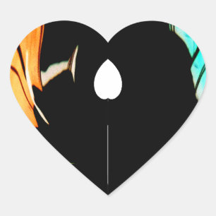 Akuna Matata cadeau, de nieuwste prachtige kleuren Hart Sticker