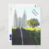 Akureyrarkirkja, Akureyri, IJsland Briefkaart (Voorkant / Achterkant)