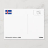 Akureyrarkirkja, Akureyri, IJsland Briefkaart (Achterkant)