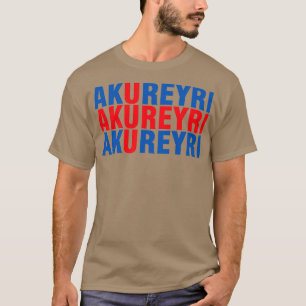 Akureyri borg ijsland t-shirt