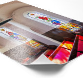 Akureyri Church Interior, IJsland Foto Afdruk (Hoek)