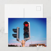 Akureyri Heart Stop Light Briefkaart (Voorkant / Achterkant)