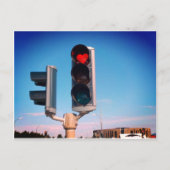 Akureyri Heart Stop Light Briefkaart (Voorkant)