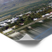 Akureyri, IJsland, Panorama Poster (Hoek)
