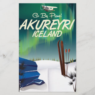Akureyri IJsland reisposter Briefpapier