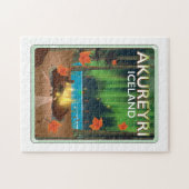 Akureyri IJsland reisposter Legpuzzel (Horizontaal)