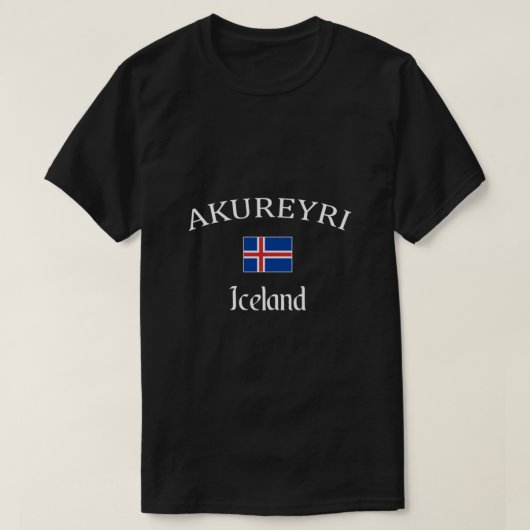 Akureyri T shirt, Iceland souvenir Classic T-shirt (Design voorkant)