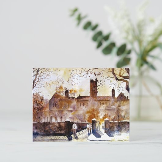 Akwarelka-waterverf Feestdagenkaart (Staand voorkant)