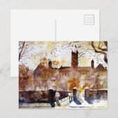 Akwarelka-waterverf Feestdagenkaart (Voorkant / Achterkant)