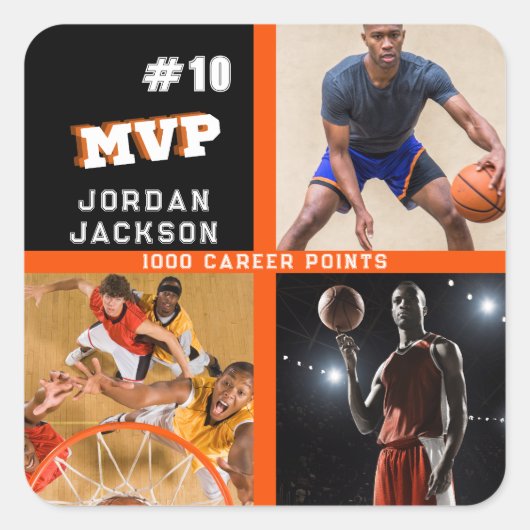 Al Afstuderen van de Collage van het Team van het Vierkante Sticker (Voorkant)