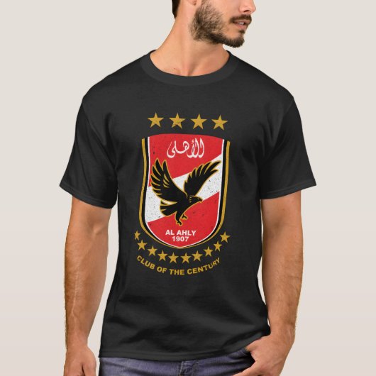 Al Ahly Club Supporter Fan Egypt Egyptian T-shirt (Voorkant)