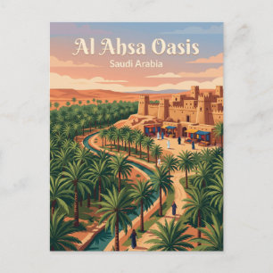 Al Ahsa Oase Saudi-Arabië Briefkaart