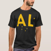 AL Alaska Driedelige Combo Design Alaskan Flag P T-shirt (Voorkant)