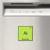Al - Alcoholische Chemie Element Symbool Grappig Magneet (Insitu (Vaatwasser))