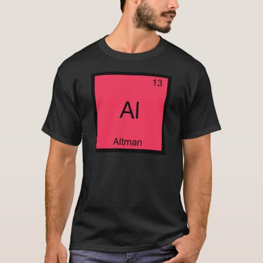 Al - Altman Grappig Chemie Element Symbool T-Shirt (Voorkant)