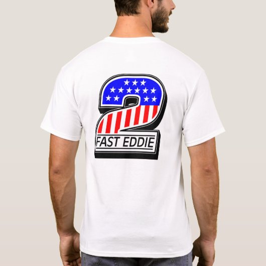 Al American 2 Fast Eddie White T-Shirt (Achterkant)
