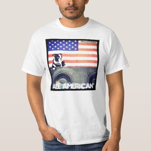 Al American Boston Terrier t-shirt (Voorkant)