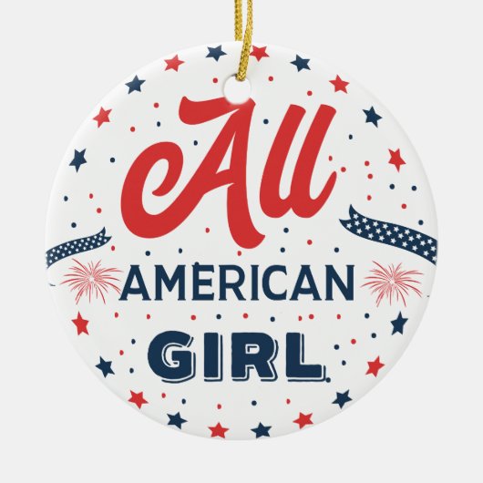 Al American Girl Badge Ornament (Voorkant)