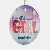 Al American Girl Personalized Ceramic Ornament (Rechts)