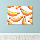 Al American Hot Dog. Canvas Afdruk (Insitu (Houten vloer))
