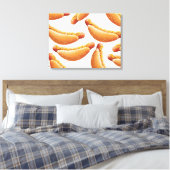 Al American Hot Dog. Canvas Afdruk (Insitu (Slaapkamer))