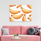 Al American Hot Dog. Canvas Afdruk (Insitu (Woonkamer))