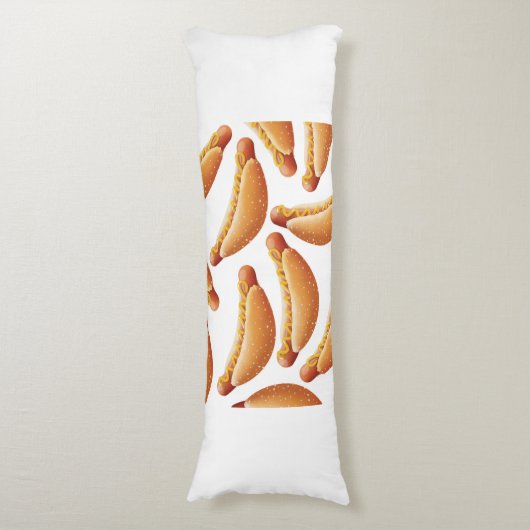 Al American Hot Dog. Lichaamskussen (Voorkant Verticaal)