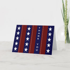 Al Amerikaan dankt u! - Sterren & Strepen Bedankkaart