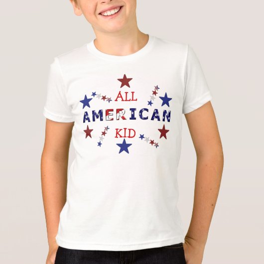 AL AMERIKAANSE T-SHIRT VAN HET KIND (Voorkant)