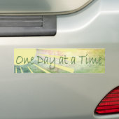 Al-anon - één dag per keer bumpersticker (Op auto)