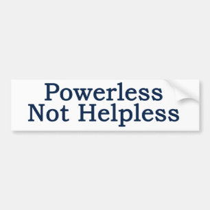 Al-anon - machteloos, niet hulpeloos bumpersticker