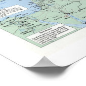 Al' Aqabah Jordan Map 1993 Poster (Hoek)