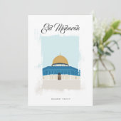 Al-Aqsa Eid Mubarak-wenskaart Kaart (Staand voorkant)