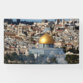 Al Aqsa Jeruzalem Koepel van Rock Palestine ArtWor Spandoek (Horizontaal)