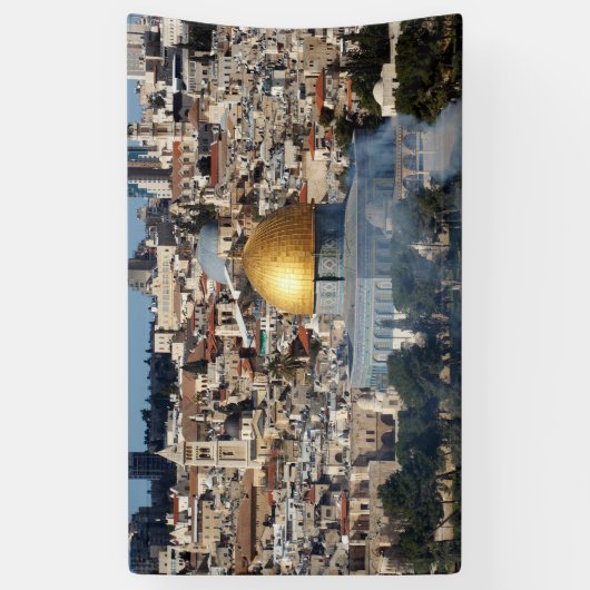 Al Aqsa Jeruzalem Koepel van Rock Palestine ArtWor Spandoek (Verticaal)
