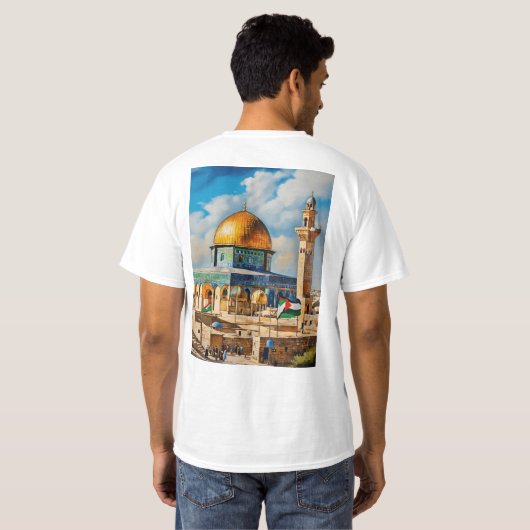 Al-Aqsa Majesty T-shirt" T-shirt (Achterkant volledig)