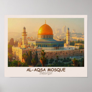 Al-aqsa moskee _ Al Quds _ Jeruzalem _ Palestina Poster