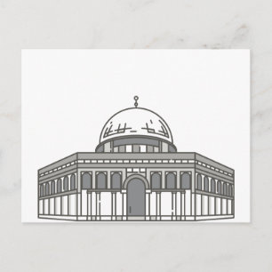 Al aqsa moskee World Landmark Briefkaart