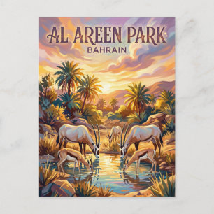 Al Areen Wildlife Park Bahrein Briefkaart